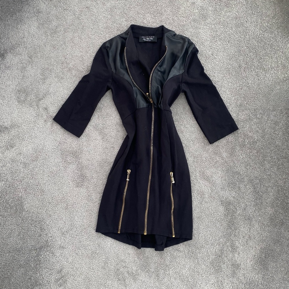 Philipp Plein Black Straight Cut Jacket